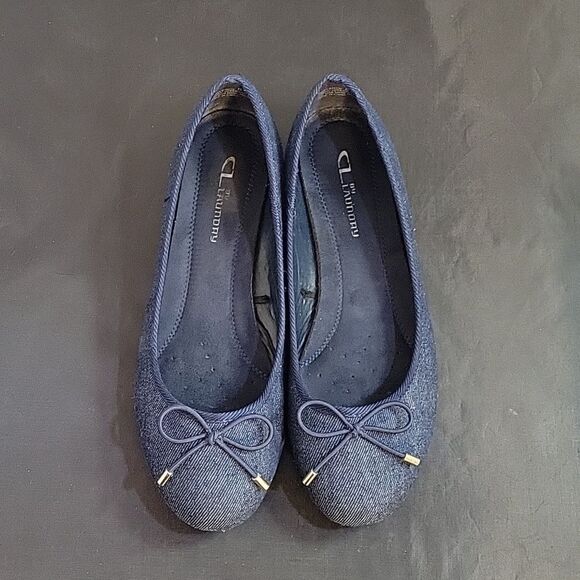 CL BY LAUNDRY BOWKNOT DENIM MATERIALS SLIP-ON WOMEN"S FLAT SHOE - Picture 3 of 16